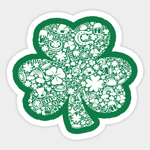 Shamrock st Patricks Day Sticker by othmane4